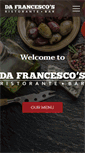 Mobile Screenshot of dafrancescos.com